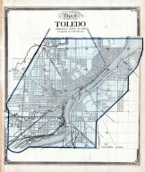Index Map - Toledo, Lucas County and Part of Wood County 1875 Including Toledo